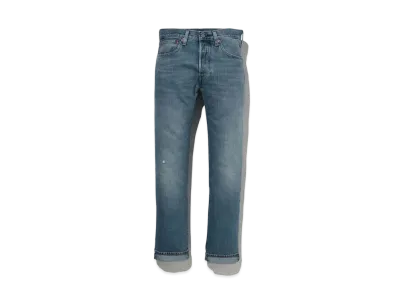 LEVI'S 501 Original Fit Medium Indigo Worn In "Light Indigo Blue"