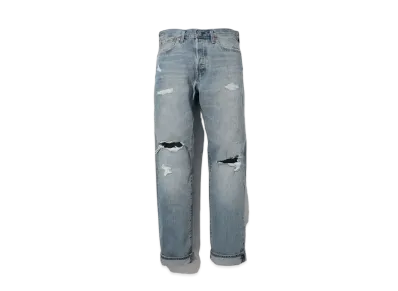LEVI'S 501 Original Fit Light Indigo Destructed "Light Indigo"