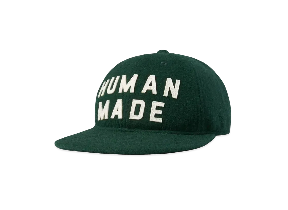 HUMAN MADE 6 PANEL WOOL CAP　グリーン HUMAN MADE 6 PANEL WOOL CAP 