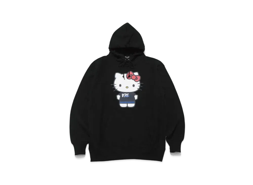 GOD SELECTION XXX x WIND AND SEA x Hello Kitty Hoodie GX-A23-KTWSHT-01 "Black"