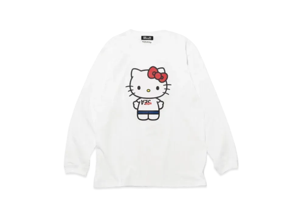 GOD SELECTION XXX x WIND AND SEA x Hello Kitty Long Sleeve T-Shirt GX-A23-KTWSLT-01 "White"