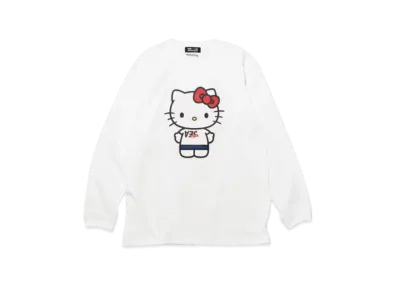 GOD SELECTION XXX x WIND AND SEA x Hello Kitty Long Sleeve T-Shirt GX-A23-KTWSLT-01 "White"