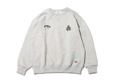 atmos x Russell Eagle Logo Crewneck Sweat "Grey"