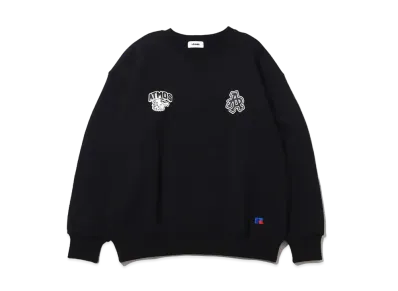 atmos x Russell Eagle Logo Crewneck Sweat "Black"