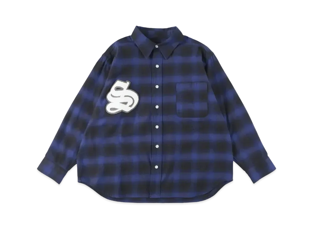 WIND AND SEA x GOD SELECTION XXX Ombre Praid Shirt "Blue"