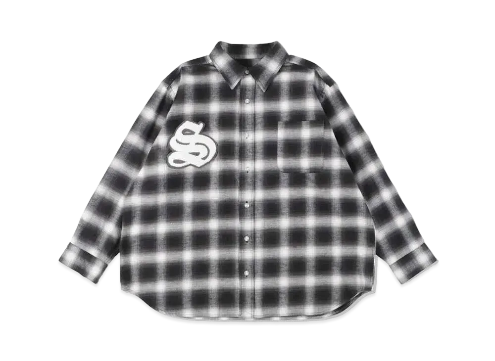 WIND AND SEA x GOD SELECTION XXX Ombre Praid Shirt "Beige"