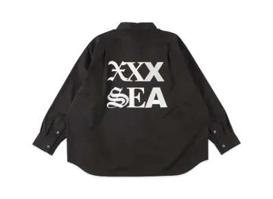 WIND AND SEA x GOD SELECTION XXX Twill Work Shirt "Black"
