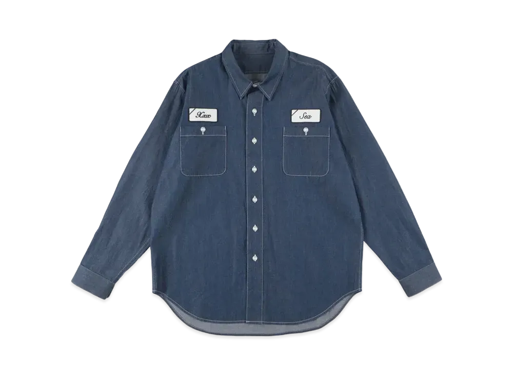 WIND AND SEA x GOD SELECTION XXX Chambray Shirt "Indigo "