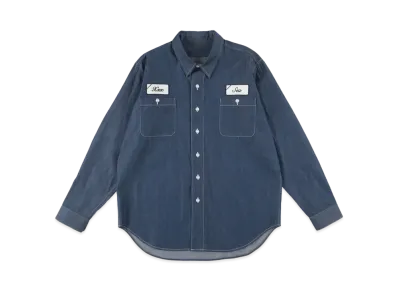 WIND AND SEA x GOD SELECTION XXX Chambray Shirt "Indigo "