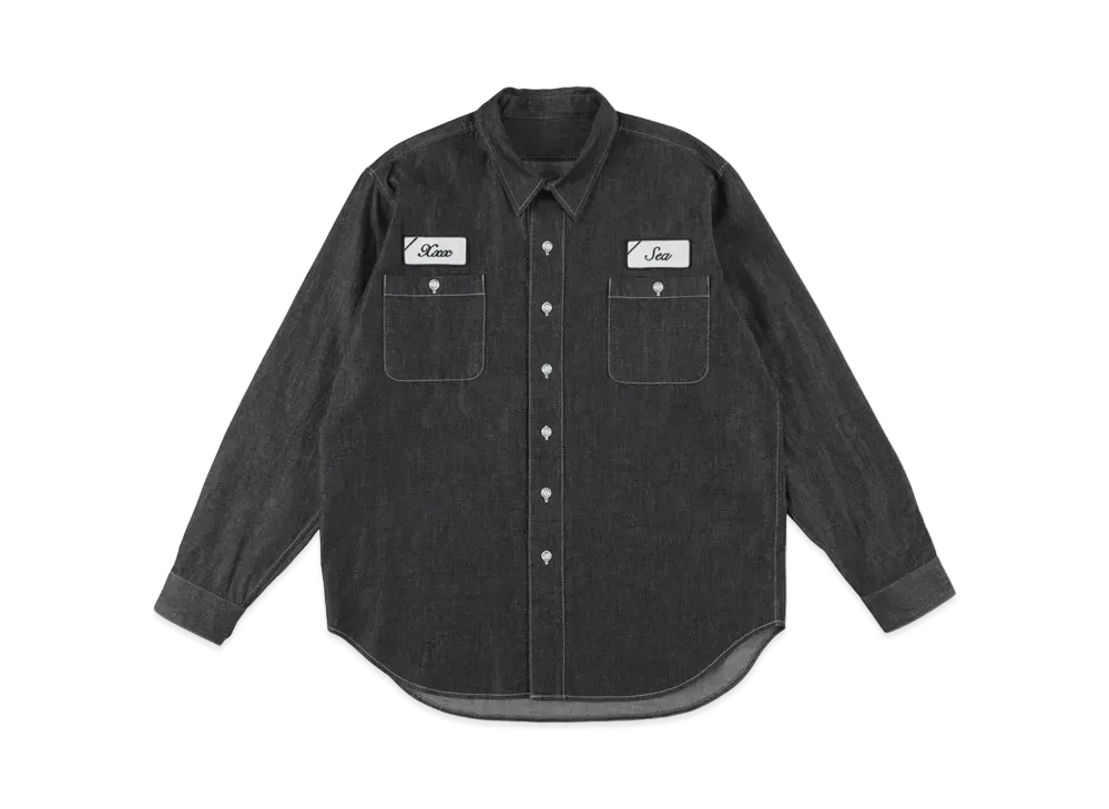 WIND AND SEA x GOD SELECTION XXX Chambray Shirt "Black"