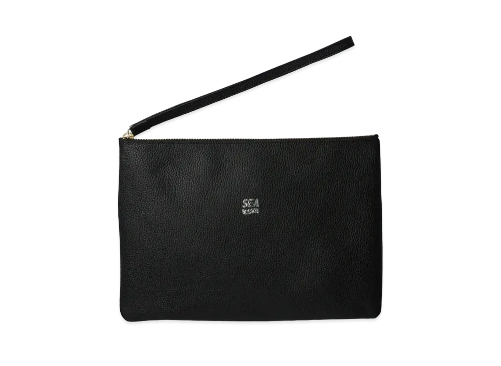 WIND AND SEA x GOD SELECTION XXX Leather Pouch "Black"