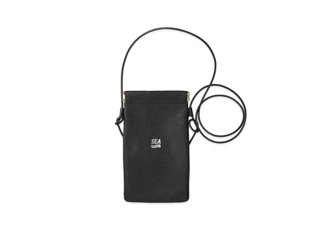 WIND AND SEA x GOD SELECTION XXX Leather Sacoche "Black"