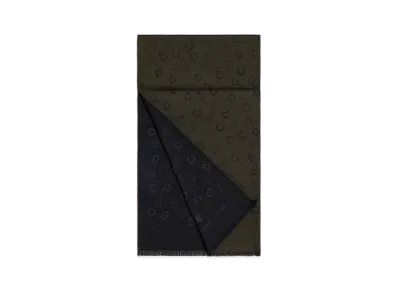 Hermes Ladybird Reversible Muffler "Marine/Bronze"