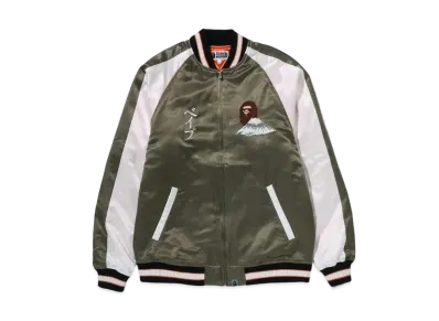 A BATHING APE Bape Souvenir Jacket "Olive Drab"
