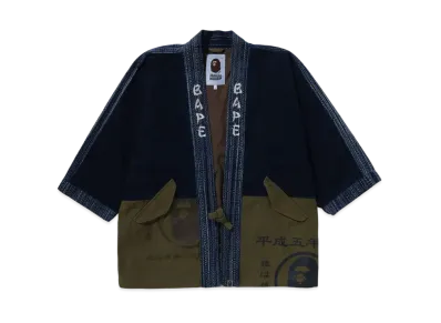 A BATHING APE Military Kimono Jacket "Multi"