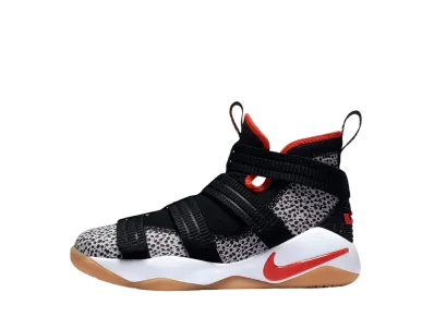 Nike GS LeBron Zoom Soldier 11 Safari "Black/Team Orange"