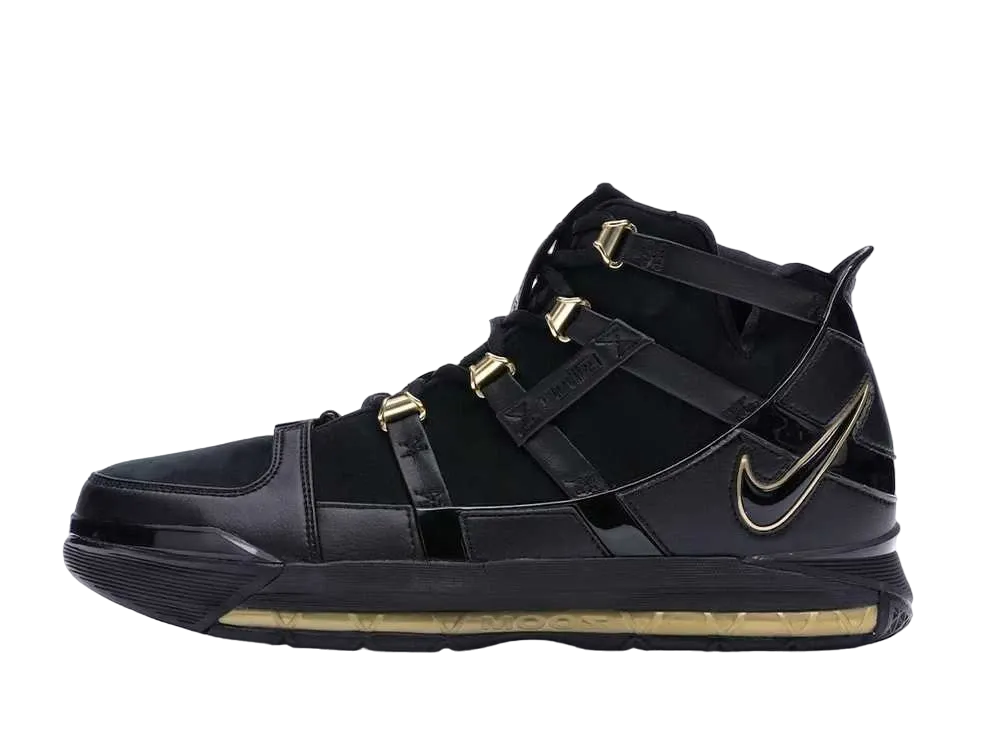 Nike LeBron Zoom 3 "Black/Metallic Gold"