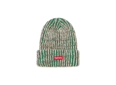 Supreme Rainbow Knit Loose Gauge Beanie "Dark Green" (20FW)