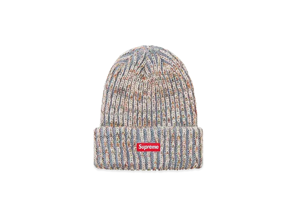 Supreme Rainbow Knit Loose Gauge Beanie "Light Blue" (20FW)
