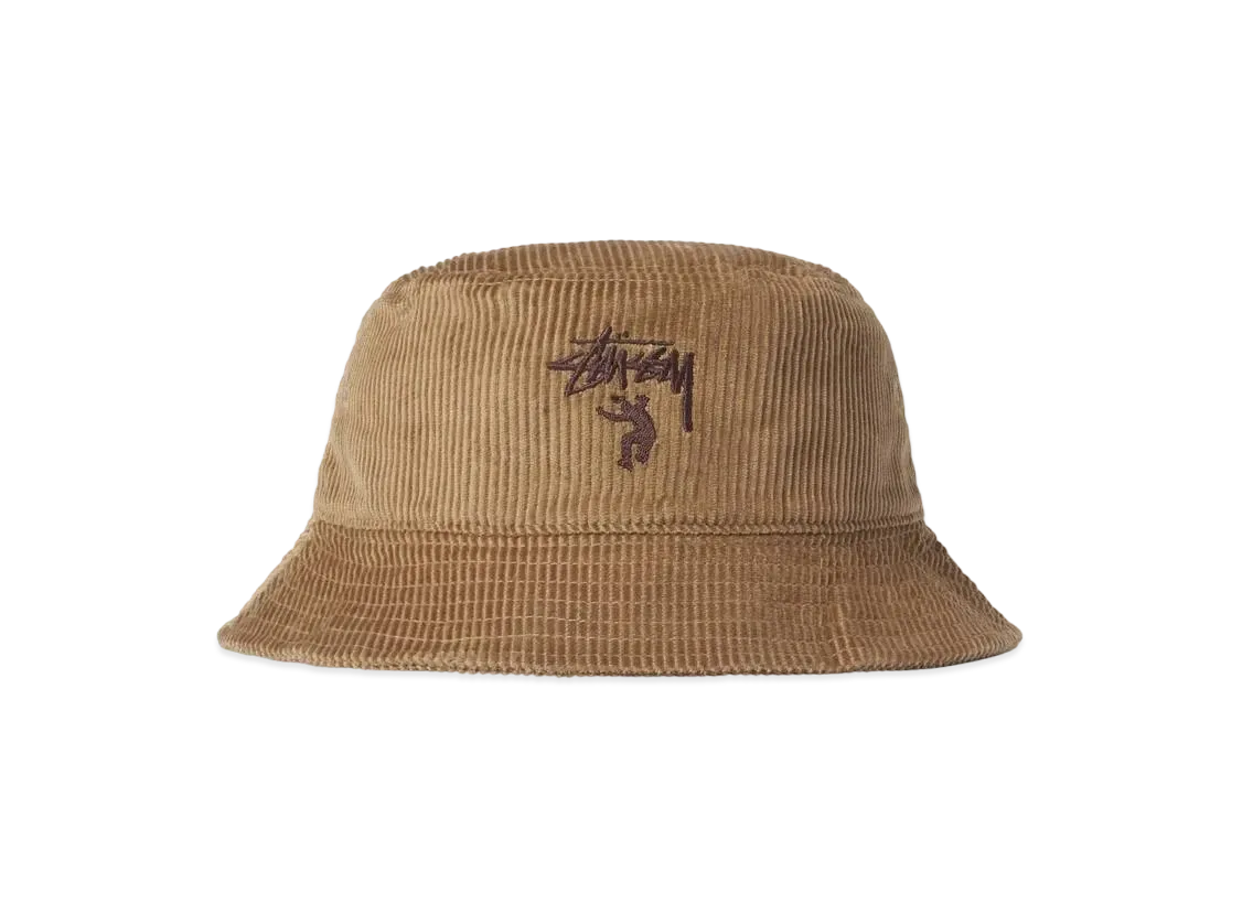Stussy × Union 30TH Corduroy Bucket Hat "Brown"