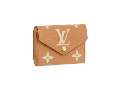 Louis Vuitton Victorine Wallet Monogram Empreinte "Arizona/Beige"