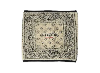 Supreme Bandana Fleece Neck Gaiter "Ivory"