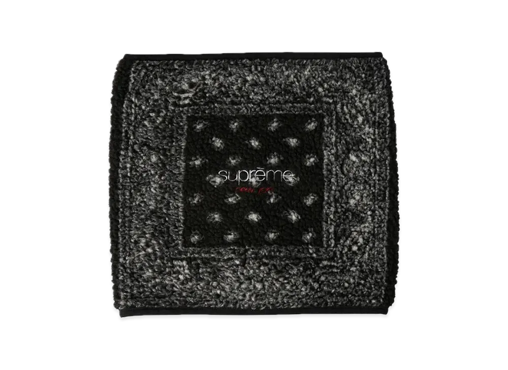 Supreme Bandana Fleece Neck Gaiter "Black"