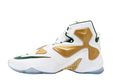 Nike LeBron 13 SVSM Home PE "White/Metallic Gold"