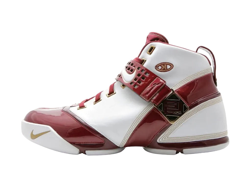 Nike LeBron 5 Christ The King Home "White/Deep Maroon"