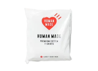 HUMAN MADE 3-PACK T-SHIRT SET "White"