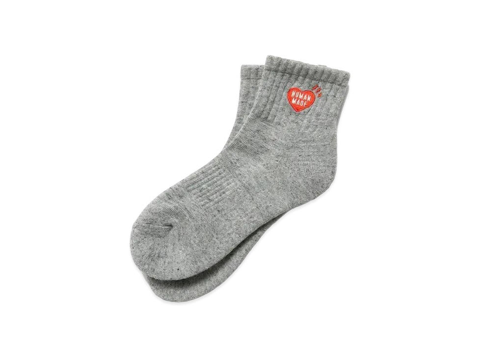 HUMAN MADE SHORT PILE SOCKS "Grey"