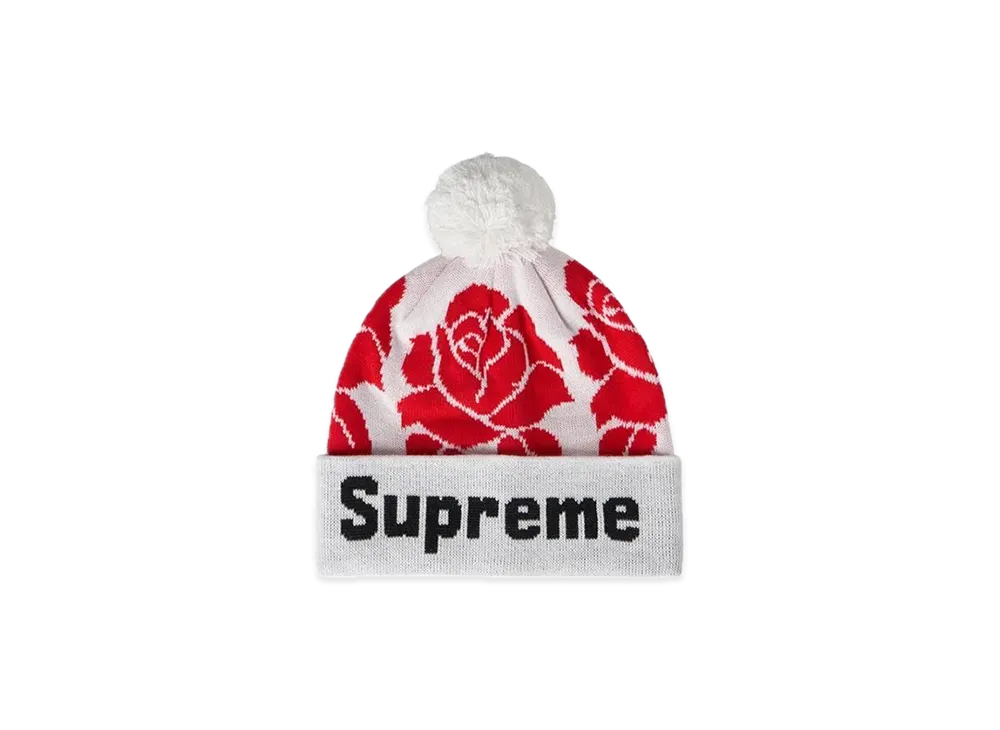 Supreme Rose Beanie "White"