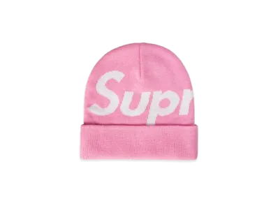 Supreme Big Logo Beanie "Pink" (22FW)