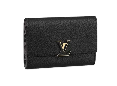 Louis Vuitton Capucines Wallet Compact Taurillon "Noir/Leopard"