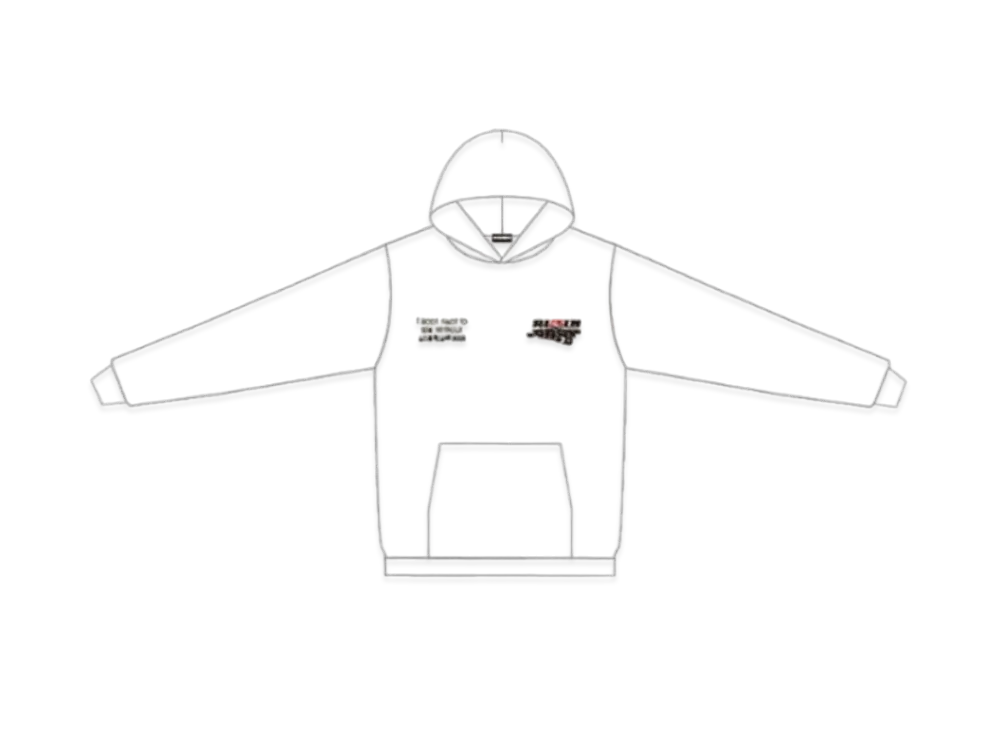 GOD SELECTION XXX x RIZIN Hoodie "White"