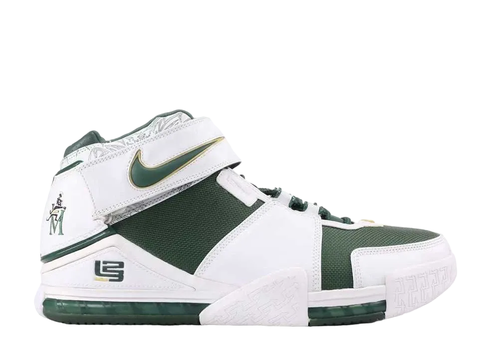 Nike LeBron 2 SVSM Home "White/Deep Forest"