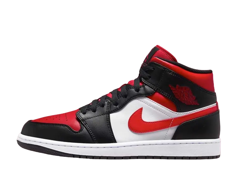 Nike Air Jordan 1 Mid "Black/Gym Red/White"