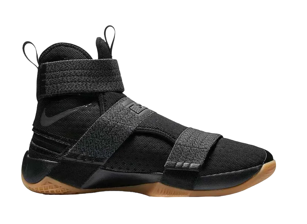 Nike LeBron Zoom Soldier 10 Flyease "Black/Gum"