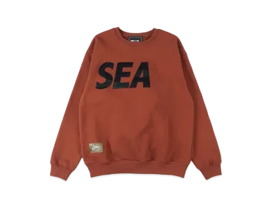 WIND AND SEA x Johnson Woolen Mills SEA Crewneck "Brown"