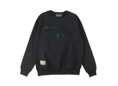 WIND AND SEA x Johnson Woolen Mills SEA Crewneck "Black"