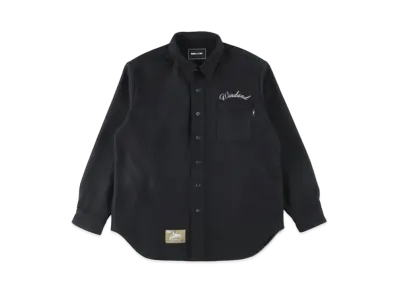 WIND AND SEA x Johnson Woolen Mills Wool Shirt "Black"