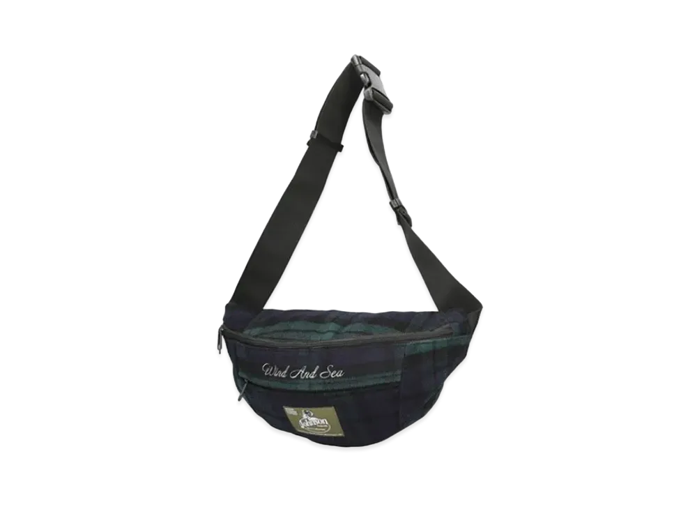 WIND AND SEA x Johnson Woolen Mills Waist Bag "Green"