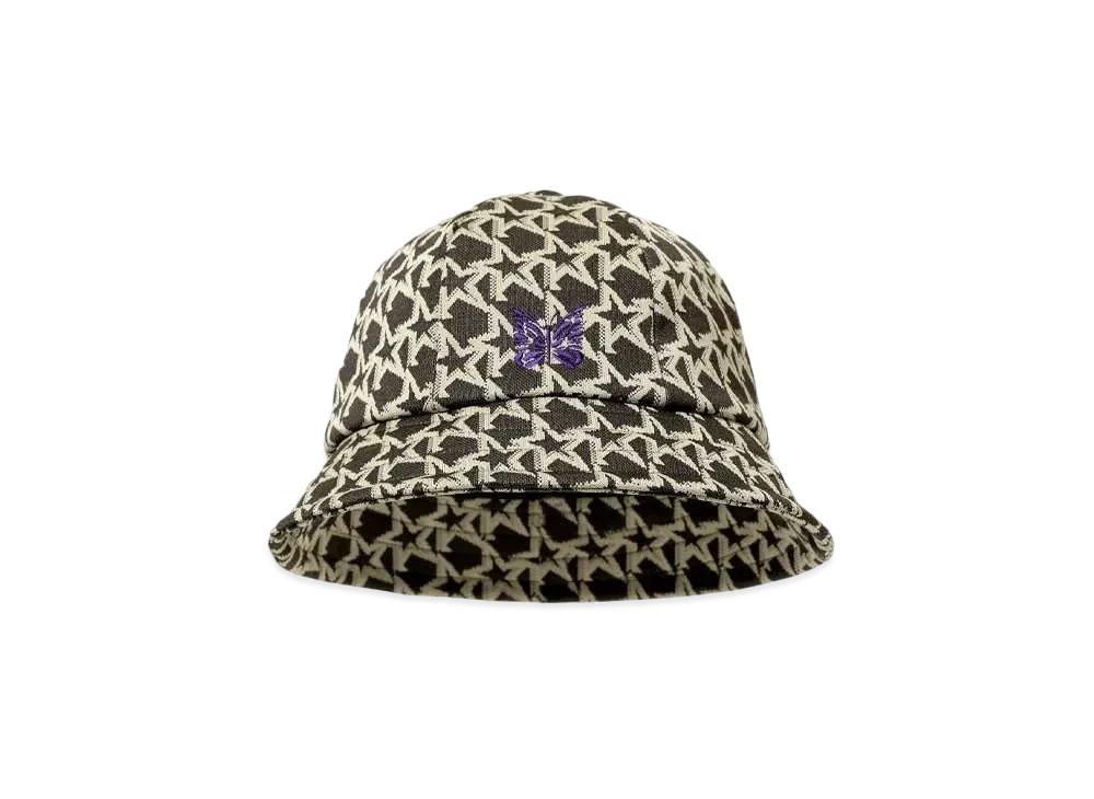 Needles Bermuda Hat - Poly Jq. Star "Black/Beige"
