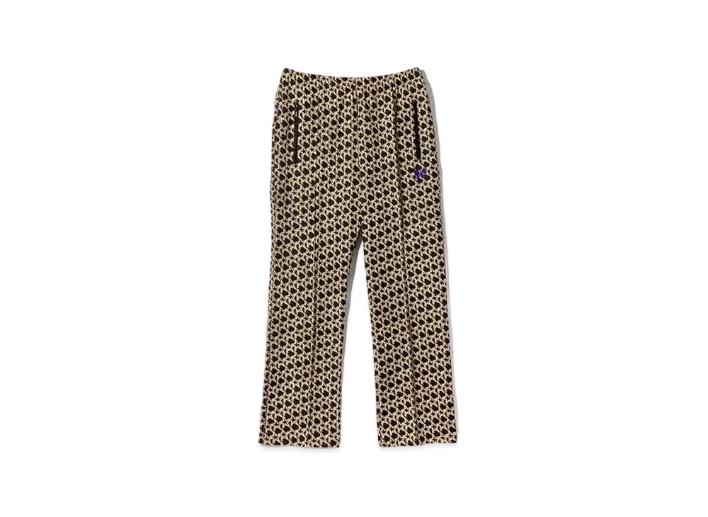 Needles Track Pant - Poly Jq. Star "Black/Beige"