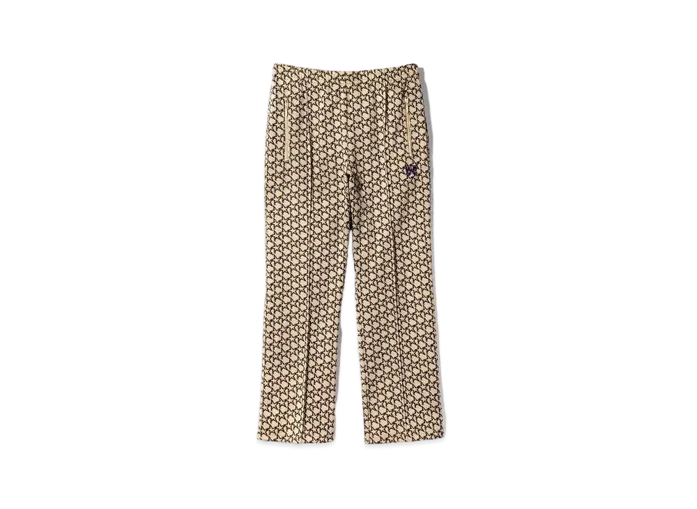 Needles Track Pant - Poly Jq. Star "Beige/Black"