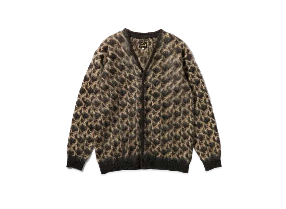 Needles Mohair Cardigan Star "Black/Beige"