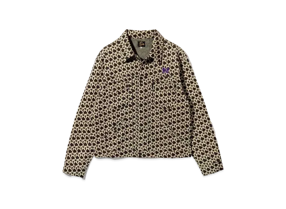 Needles Penny Jean jacket - Poly Jq. Star "Black/Beige"