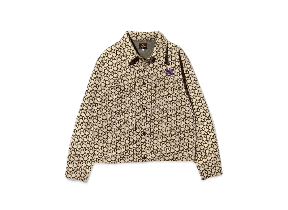 Needles Penny Jean jacket - Poly Jq. Star "Beige/Black"