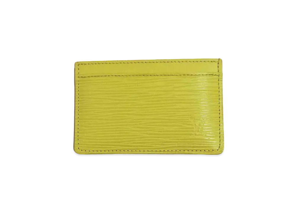Louis Vuitton Porte Cartes Sampur Epi "Jaune Cedrat"