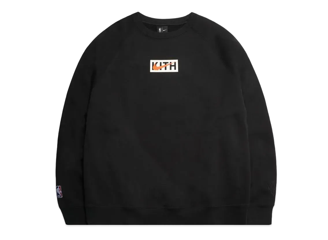 KITH Nike for New York Knicks Fleece Crewneck "Black"